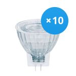 Fordelspakke 10x Ledvance Performance LED spot Reflektor GU4 MR11 4.2W 345lm 36D - 827 ekstra varm hvid | erstatter 35W