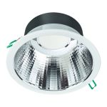 Philips LED downlight Coreline DN142B Aluminium Hvid 11W 1200lm 60D - 830 varm hvid | Udsnit 155mm - IP54 - UGR<19