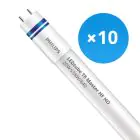 Fordelspakke 10x Philips LED Lysrør T8 MASTER (HF) High Output 20W 3100lm - 840 kold hvid | 150cm - erstatter 58W