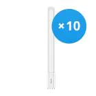 Fordelspakke 10x Philips Corepro PL-L LED 16.5W 2100lm - 865 Dagslys | 4-Pinde - Erstatter 36W