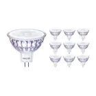 Fordelspakke 10x Philips Master Value LED Spot GU5.3 MR16 5.8W 460lm 60D - 930 varm hvid | bedste farvegengivelse - dæmpbar - erstatter 35W